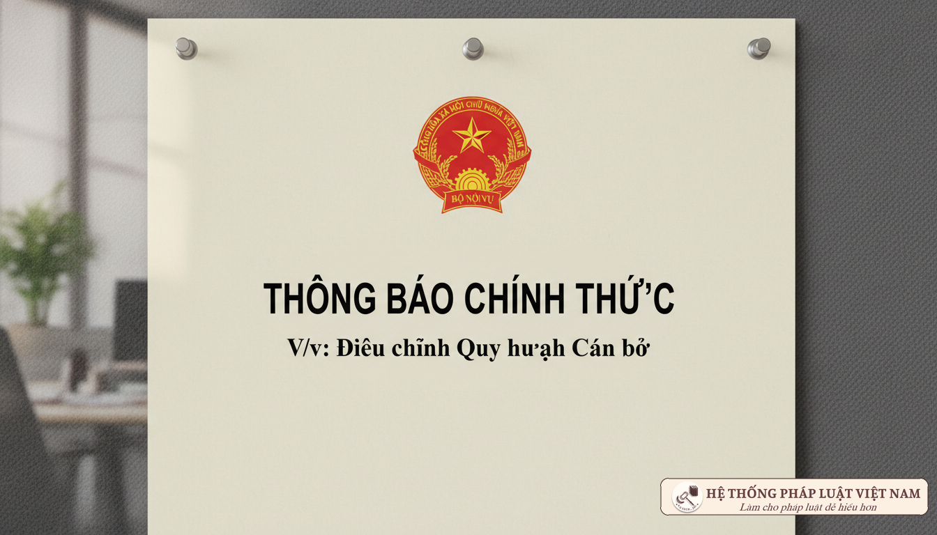 Thông báo kết quả đánh giá công chức