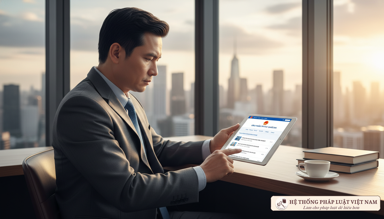 Người dân tra cứu pháp luật trên nền tảng số