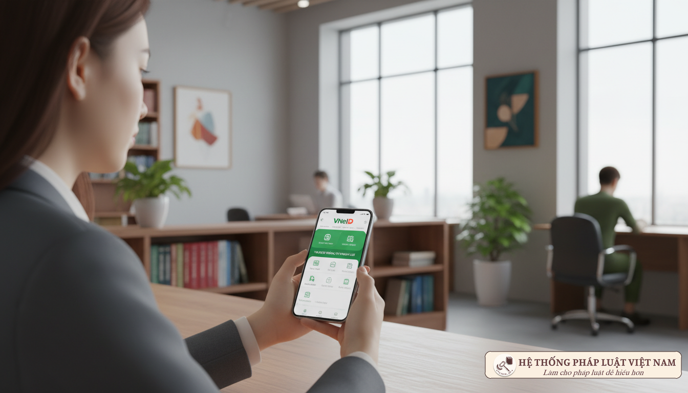 Người dân tra cứu pháp luật qua điện thoại