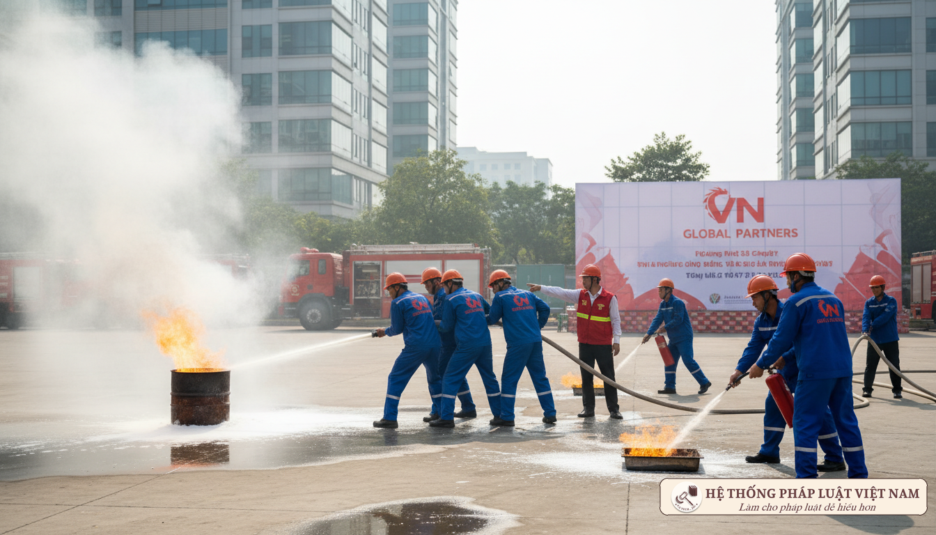 Diễn tập PCCC tại doanh nghiệp