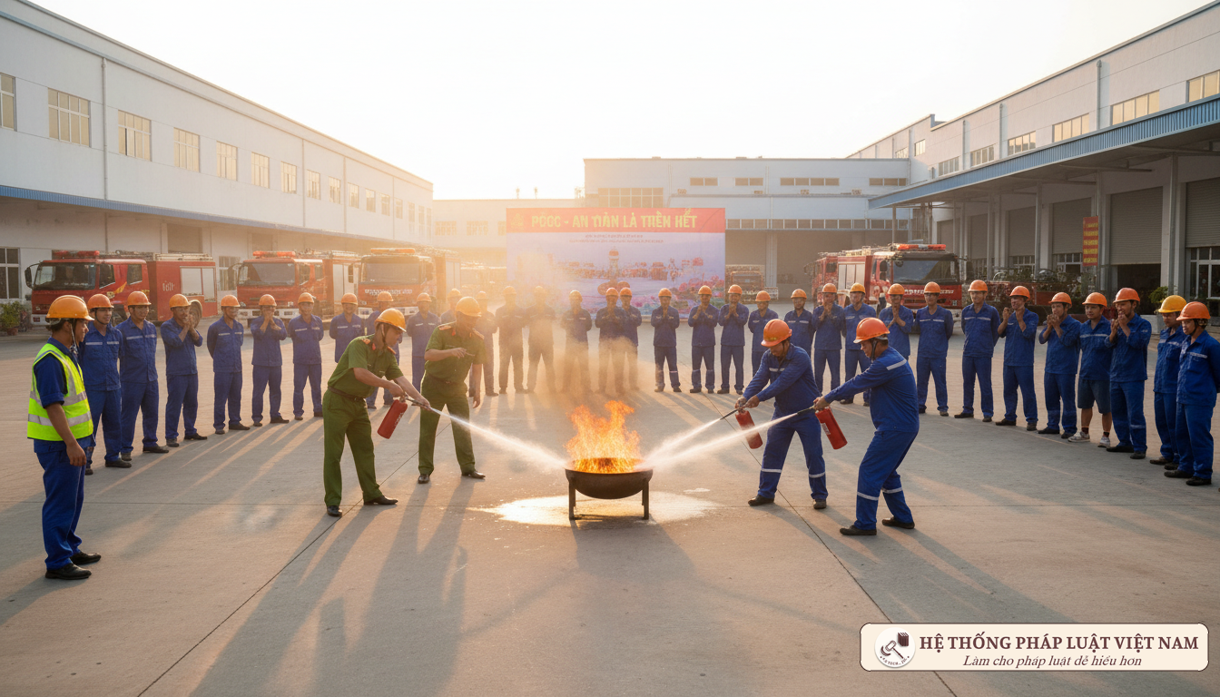 Tập huấn PCCC cho nhân viên
