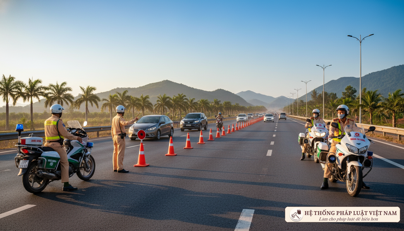 Chốt kiểm tra Cảnh sát giao thông