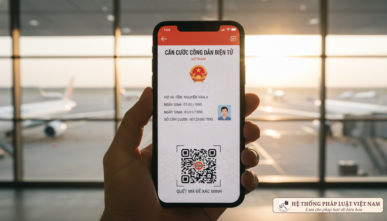 Ứng dụng VNeID trên điện thoại thông minh