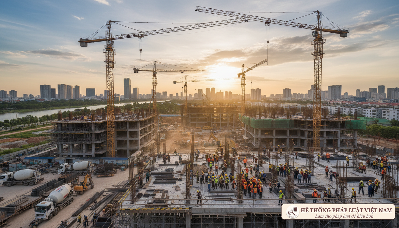 Công trường xây dựng tại Việt Nam 2019