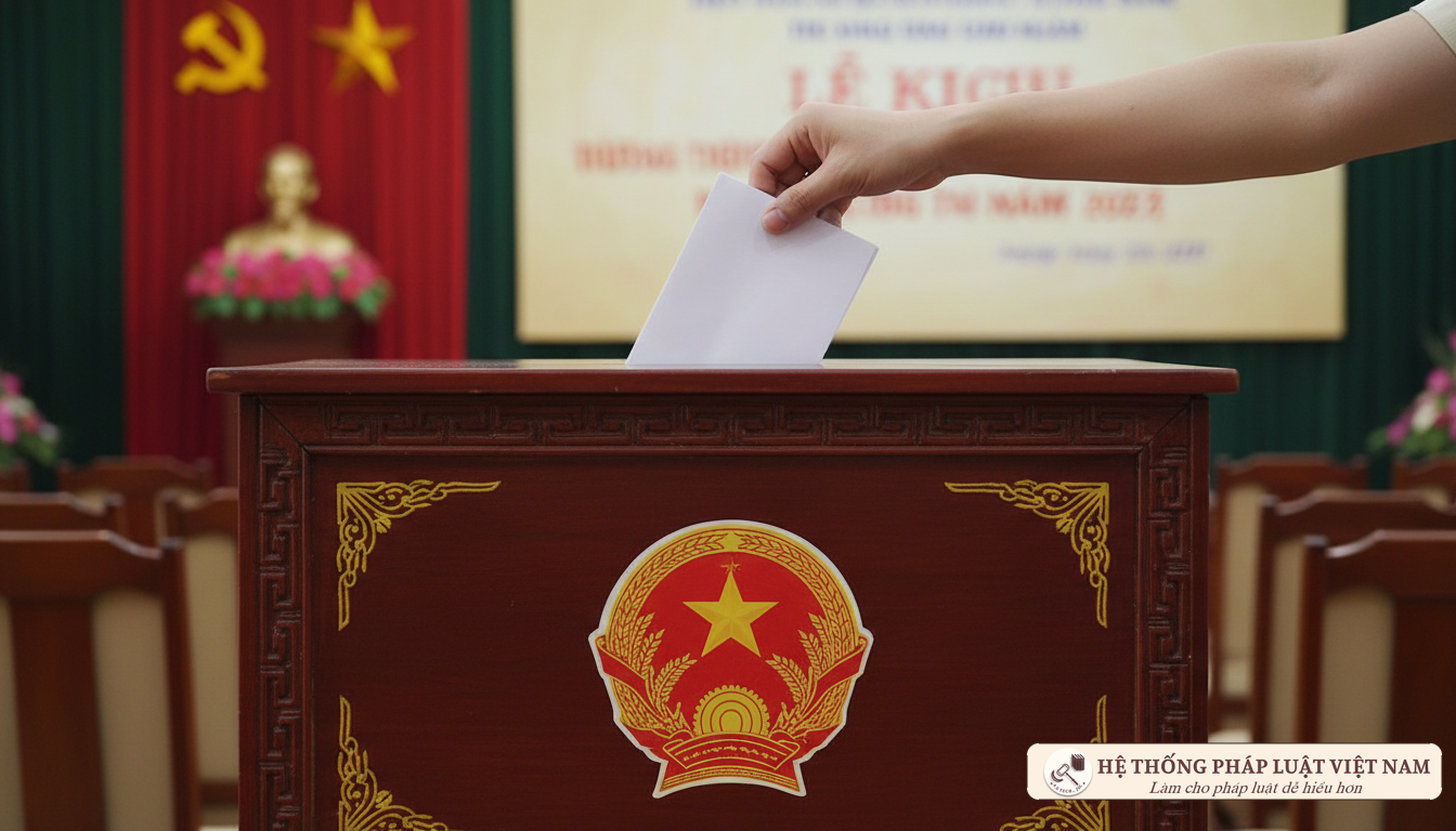 Hòm phiếu bầu cử đại biểu Quốc hội và HĐND