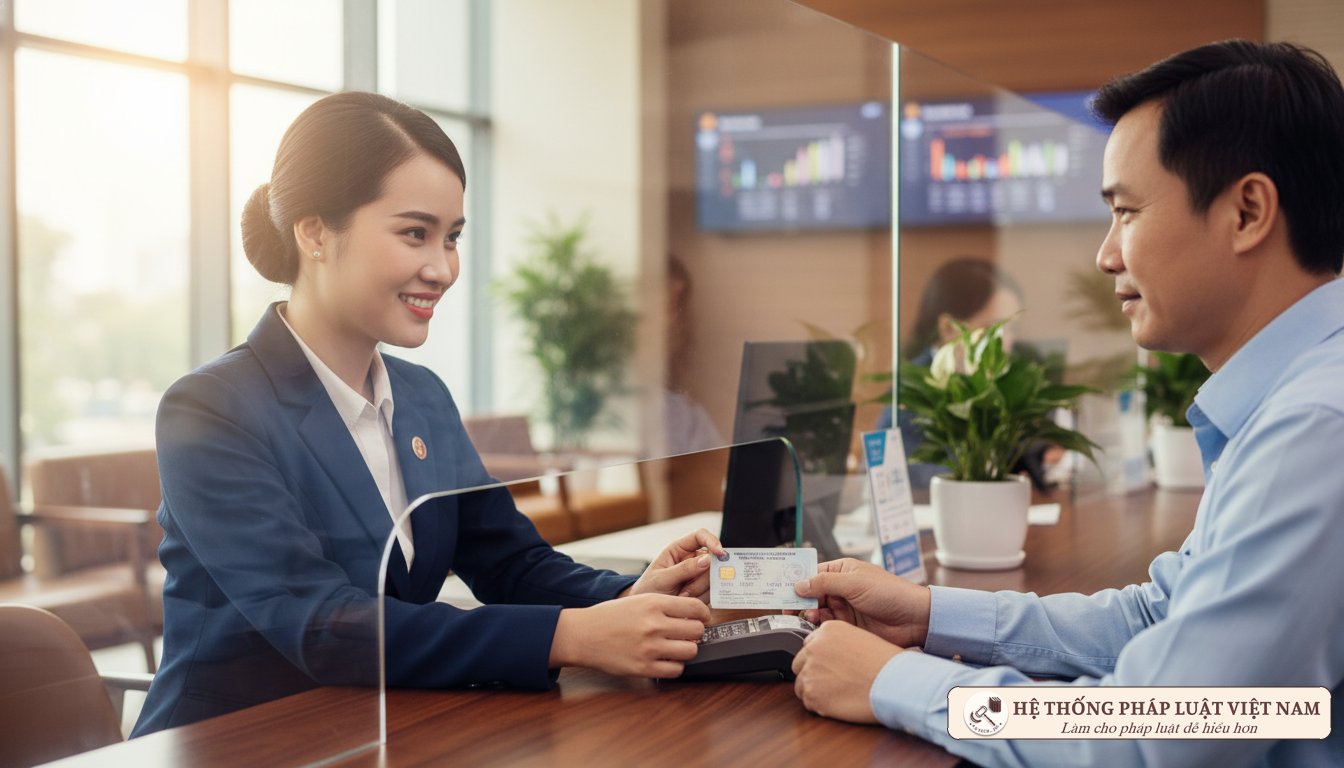 Giao dịch ngân hàng với CCCD gắn chip