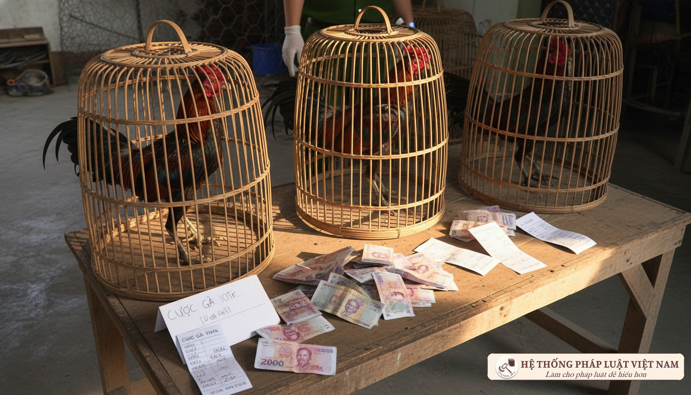 Tang vật vụ đá gà