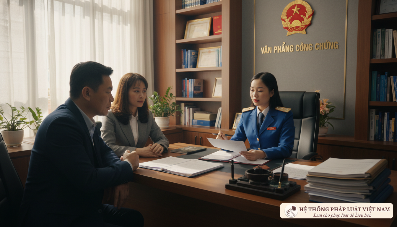 Thủ tục công chứng hợp đồng tặng cho nhà đất