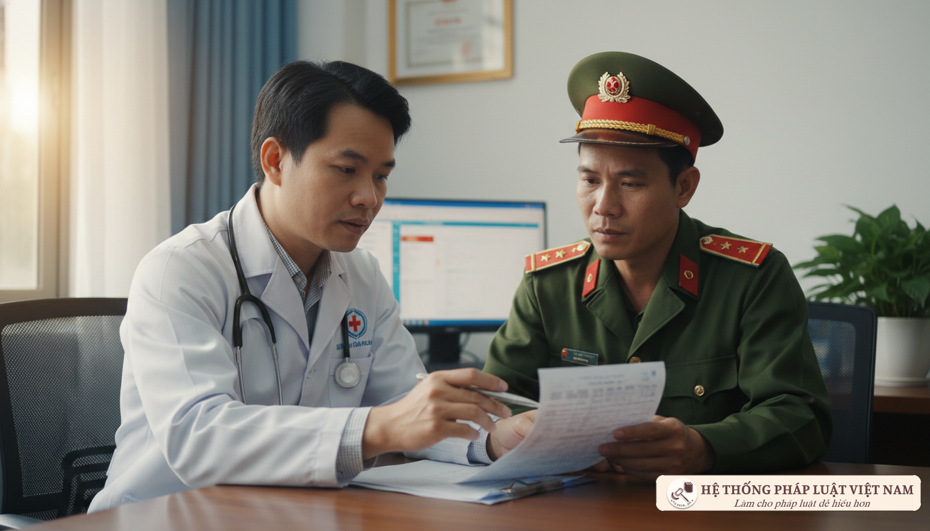 Bác sĩ tư vấn cho dân quân tự vệ