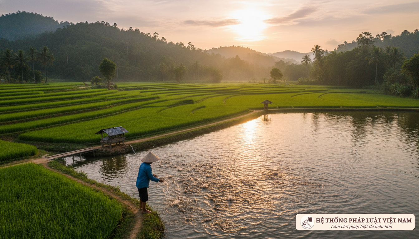 Nông dân thực hiện đào ao nuôi cá trên đất trồng lúa đúng quy định