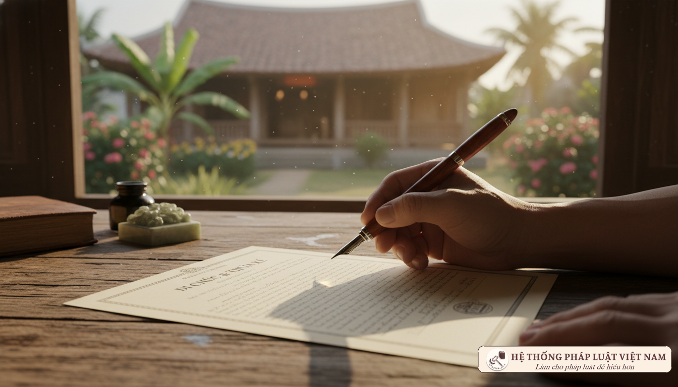 Lập di chúc thừa kế đất đai