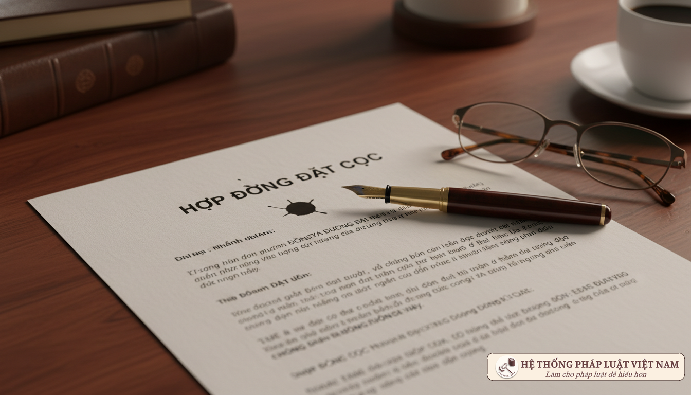 Mẫu hợp đồng đặt cọc chi tiết