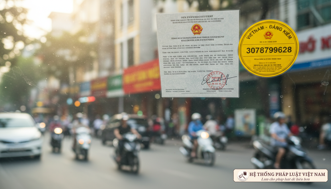 Tem kiểm định và Giấy chứng nhận xe cơ giới