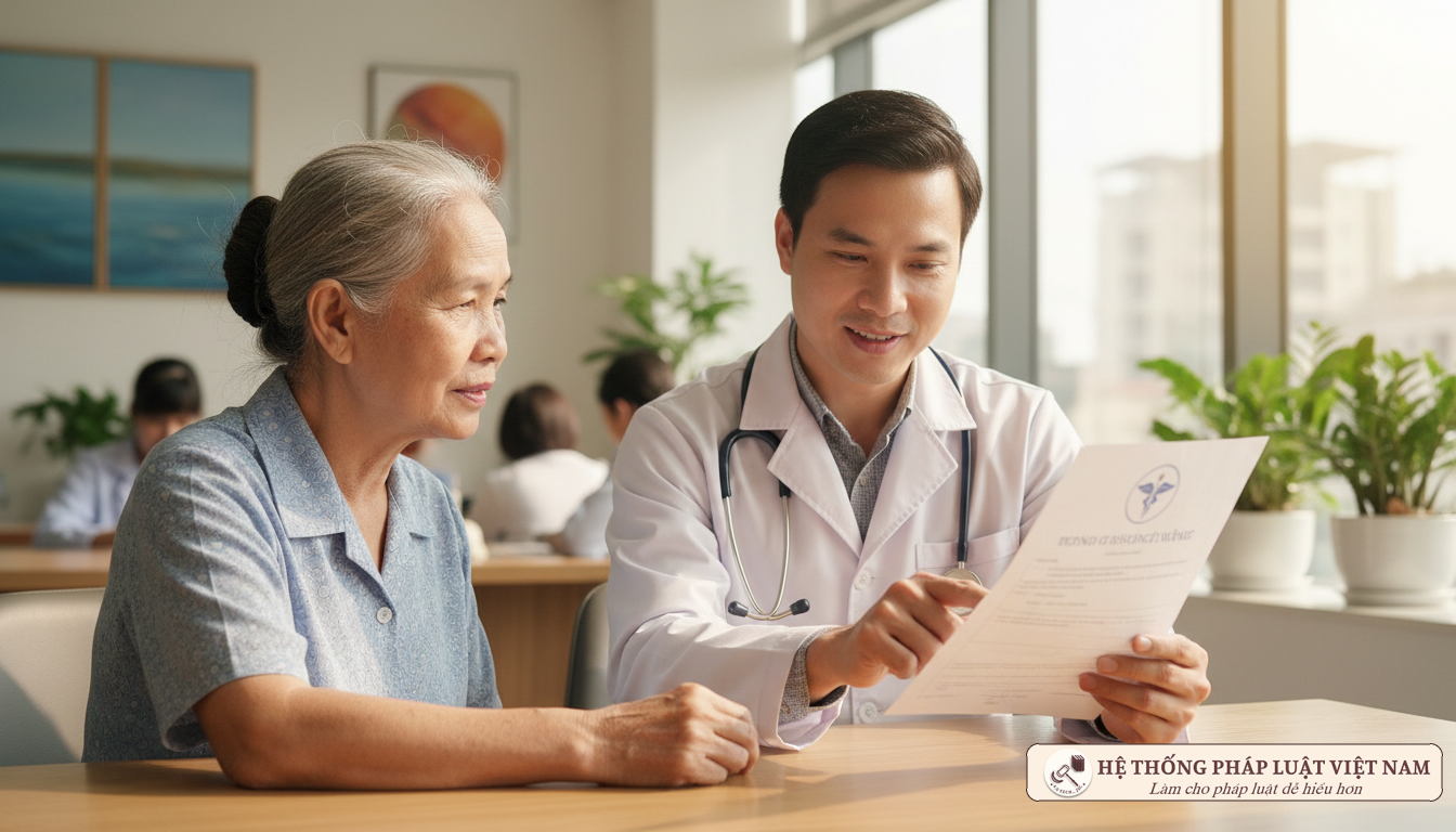 Bác sĩ tư vấn quyền lợi Bảo hiểm y tế cho bệnh nhân