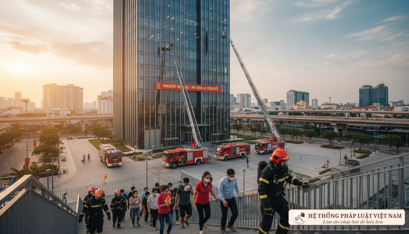 Thực tập phương án chữa cháy tại Việt Nam