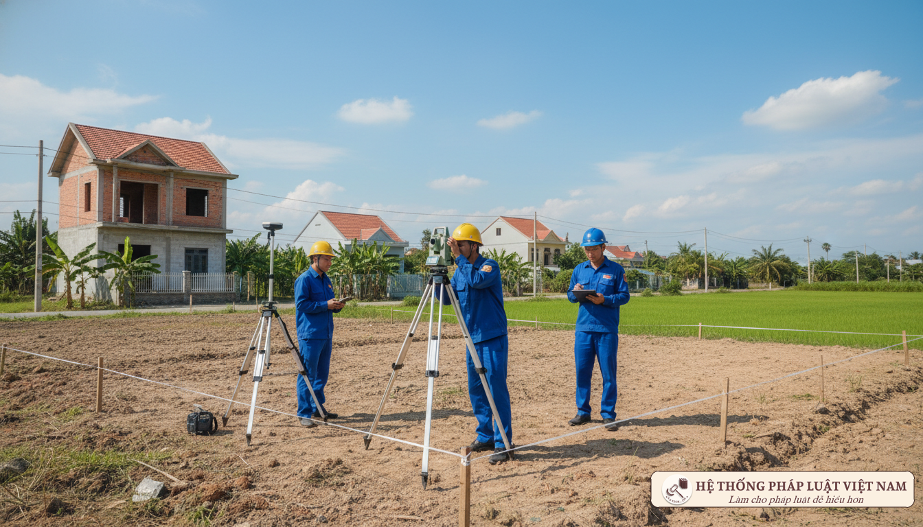 Đo đạc lại diện tích đất thực tế 2019