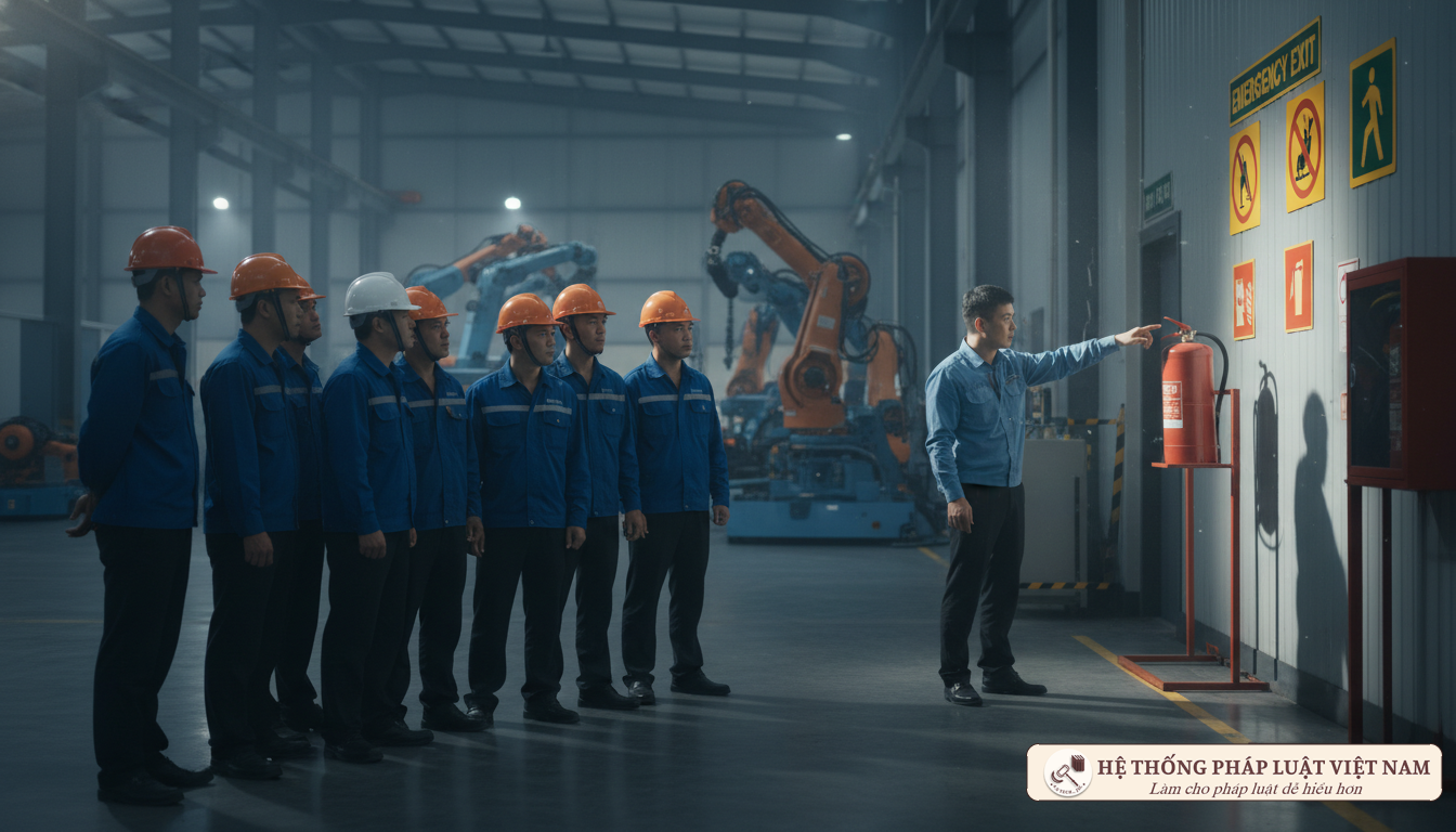 Tập huấn PCCC tại nhà máy