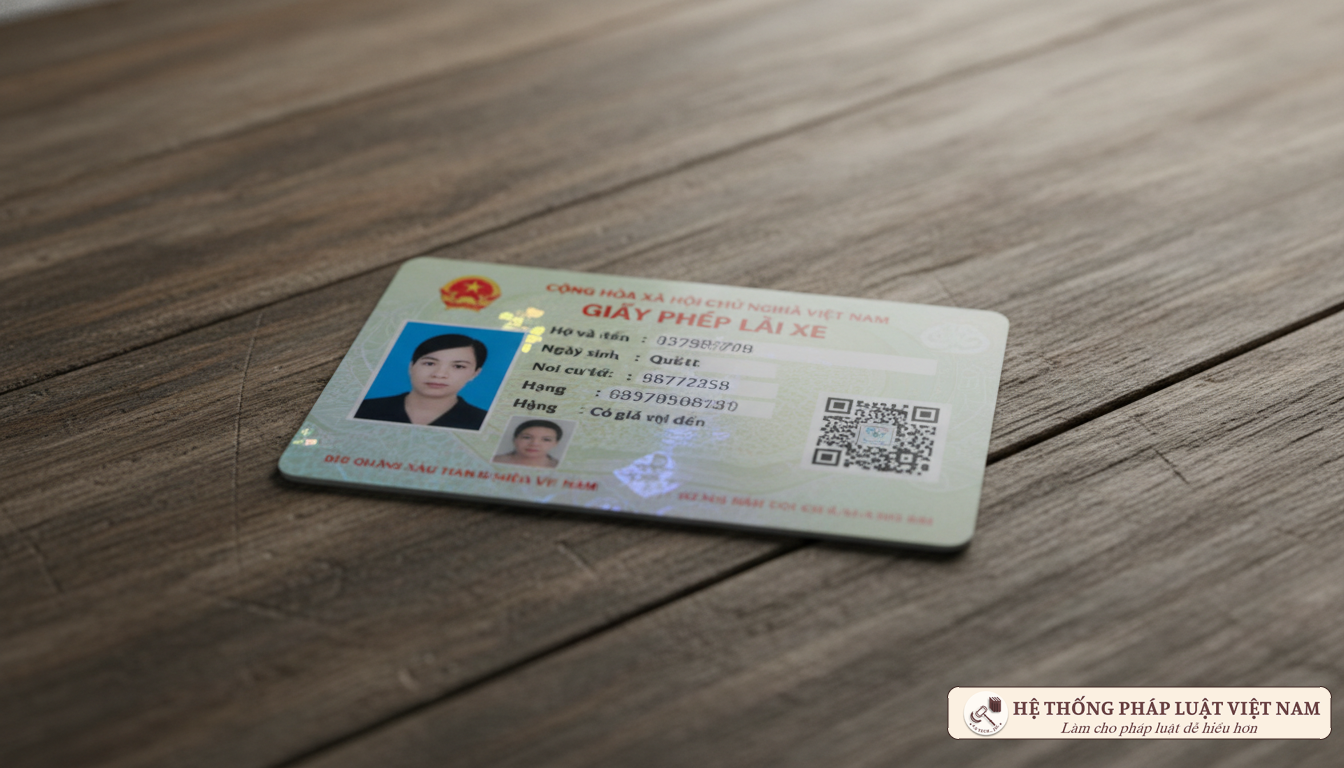 Mẫu bằng lái xe PET có mã QR triển khai từ tháng 6/2020