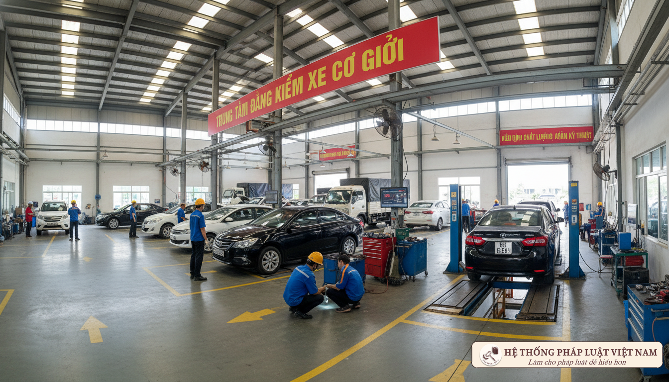 Trung tâm đăng kiểm xe cơ giới tại Việt Nam