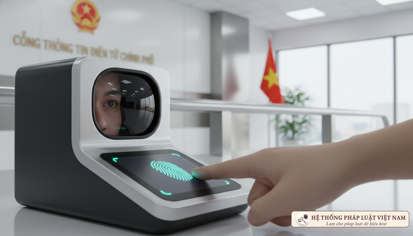 Công nghệ thu nhận mống mắt khi làm thẻ Căn cước