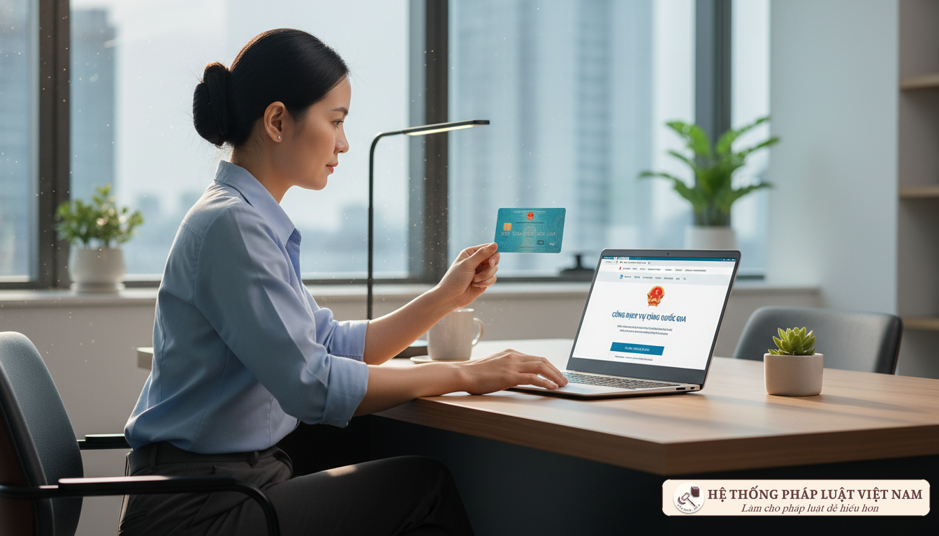 Cá nhân sử dụng CCCD gắn chíp để cập nhật thông tin thuế trực tuyến