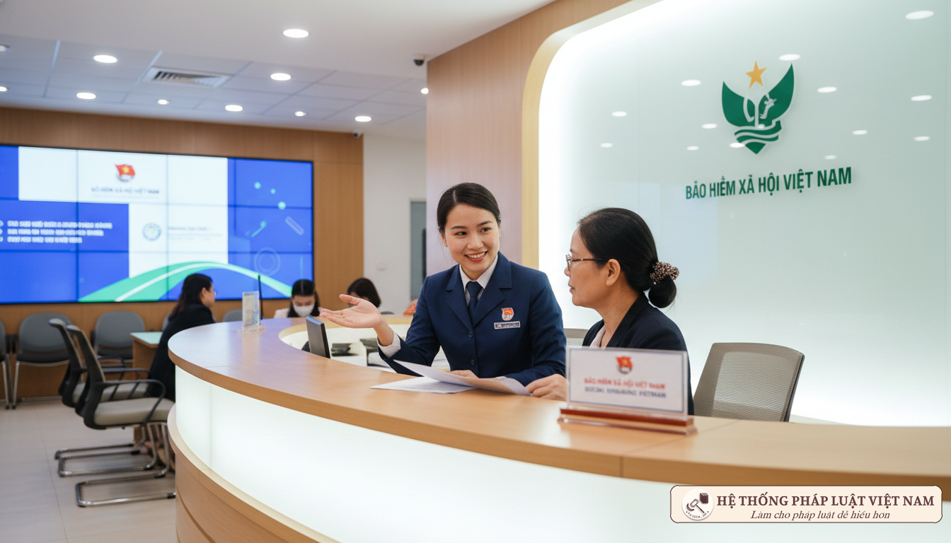 Tư vấn hồ sơ bảo hiểm xã hội Cán bộ BHXH hướng dẫn làm thủ tục
