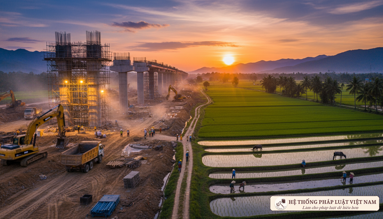 Công trình hạ tầng trên đất nông nghiệp