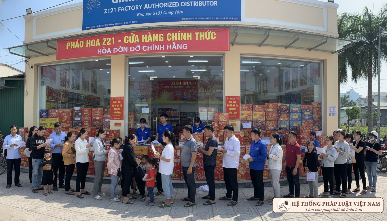 Cửa hàng bán pháo hoa Z121 chính hãng