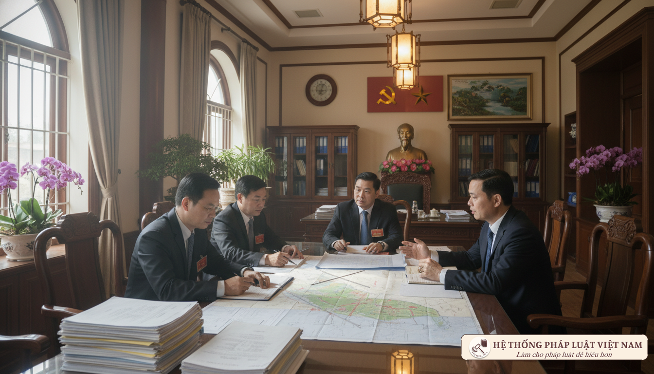 Cơ quan chức năng làm việc với nhà đầu tư về thủ tục đất đai
