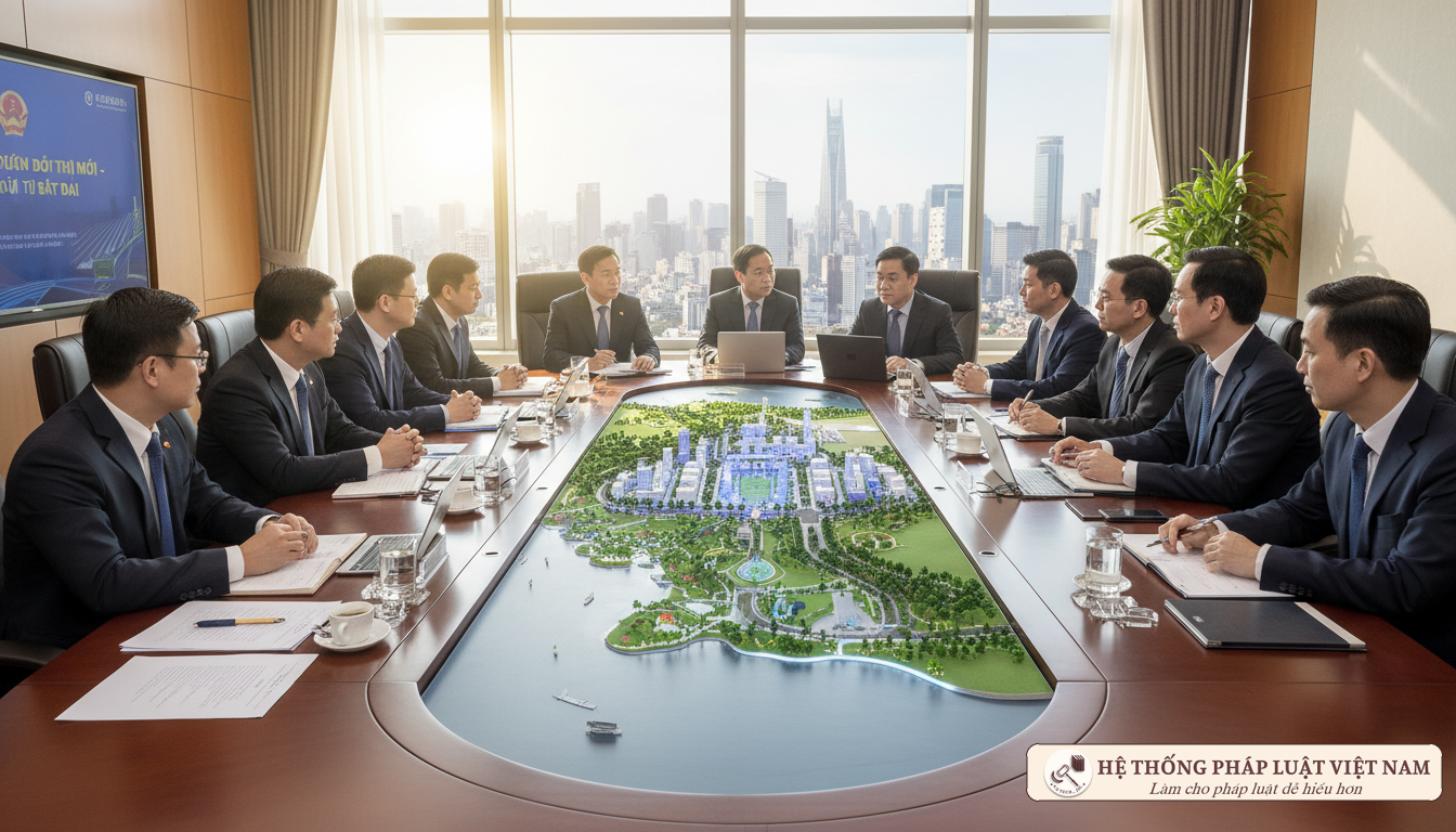 Các quan chức và nhà đầu tư thảo luận về dự án đất đai