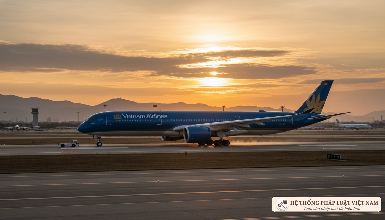 Máy bay Vietnam Airlines thực hiện chuyến bay bảo hộ công dân