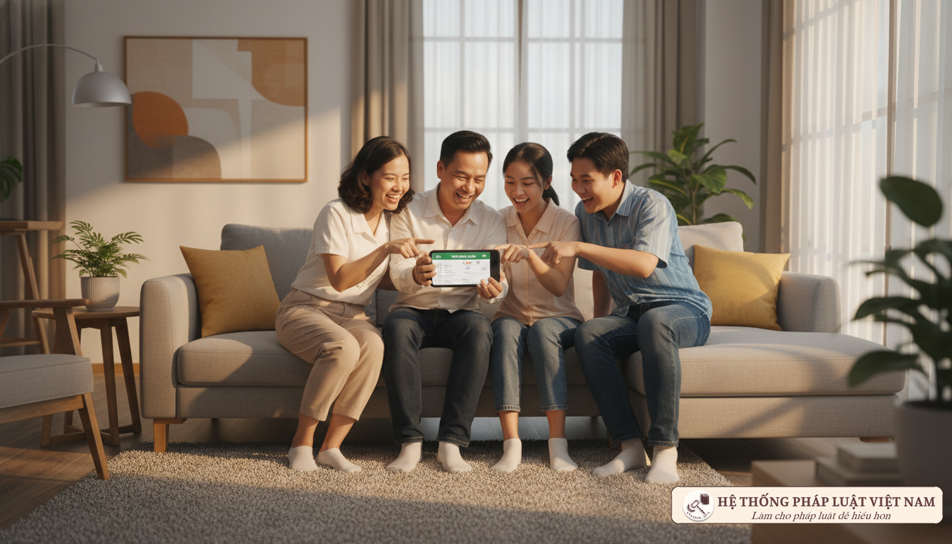 Người dân Việt Nam theo dõi hóa đơn điện trên điện thoại thông minh