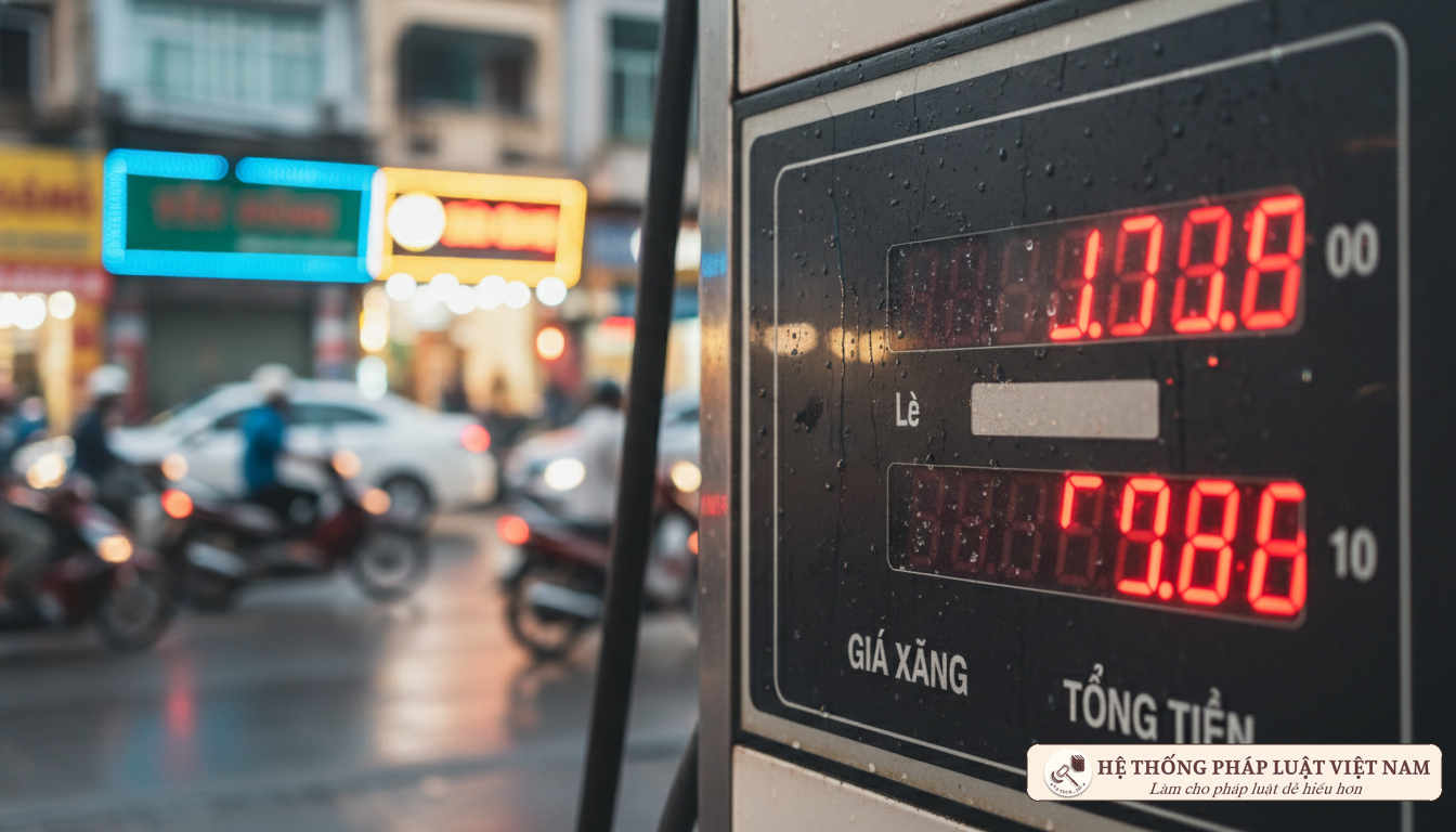Bảng giá xăng dầu tại trụ bơm