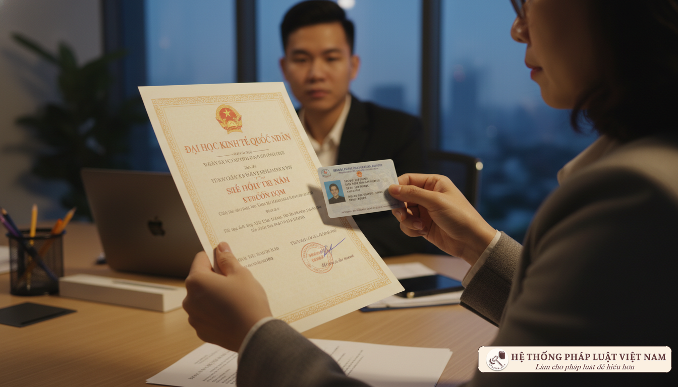 Xác minh bằng đại học và CMND