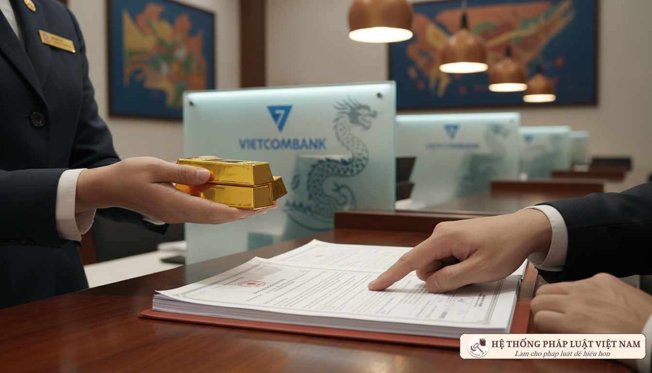 Giao dịch vàng miếng tại ngân hàng
