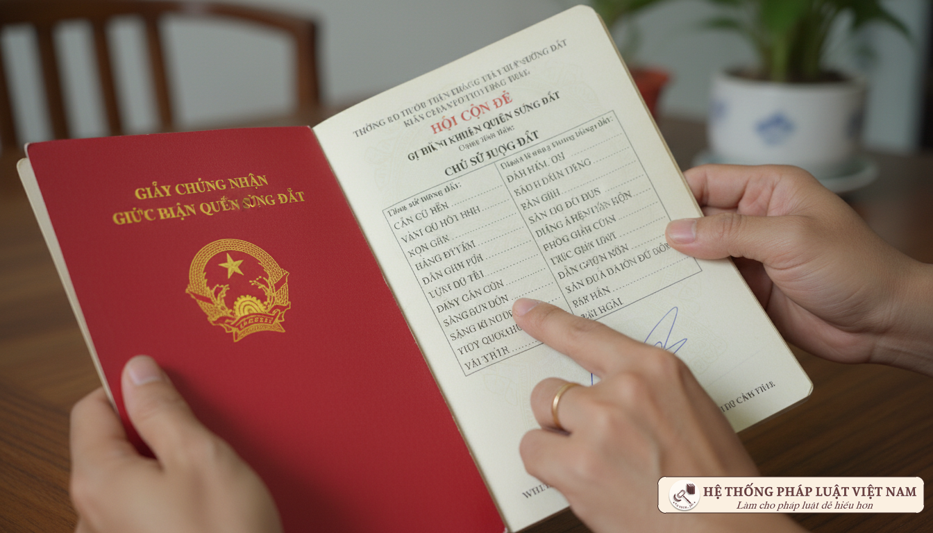 Mẫu Sổ đỏ ghi tên nhiều người cùng chung quyền sử dụng đất