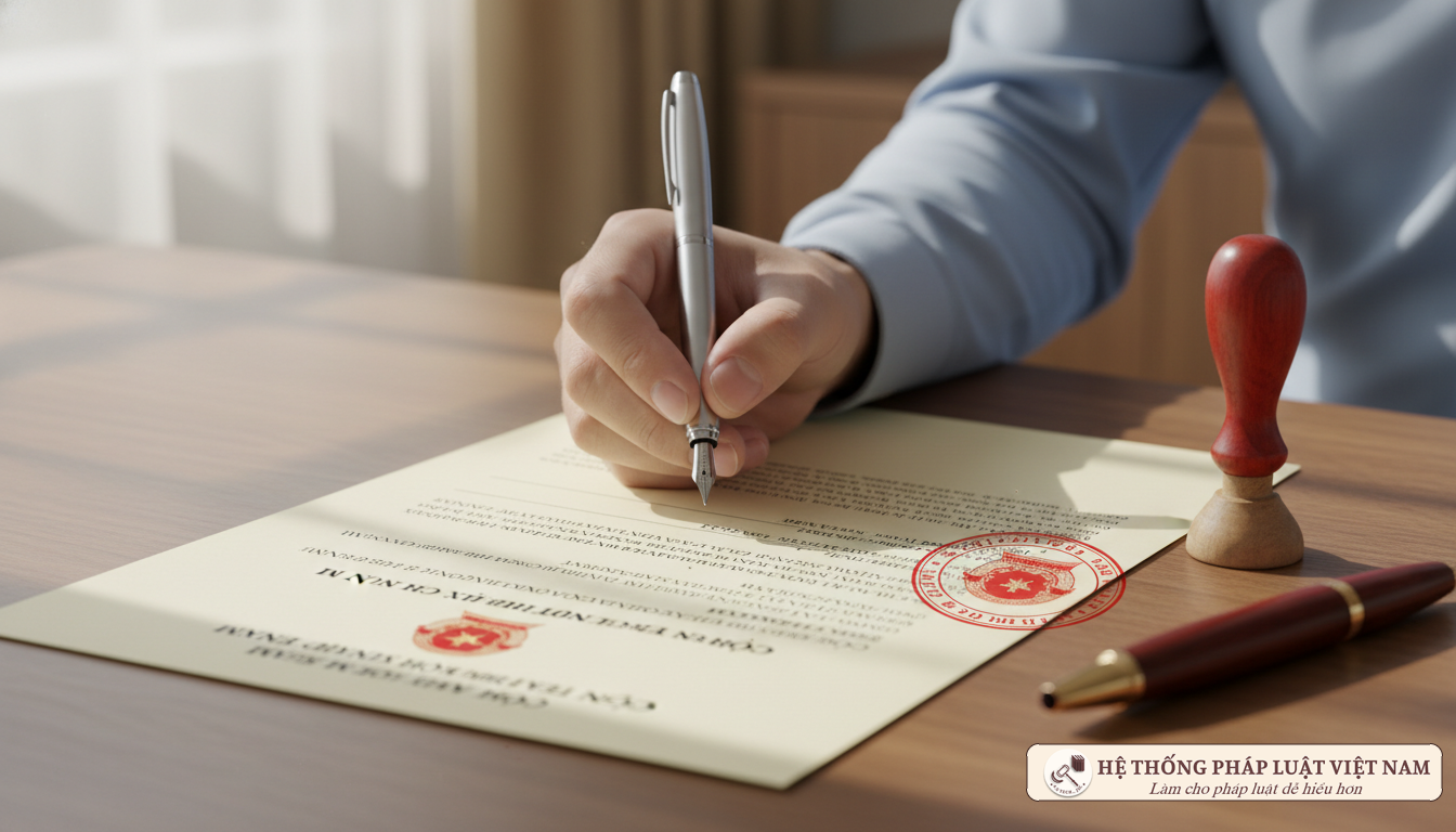 Ký tên và đóng dấu tờ khai thuế GTGT