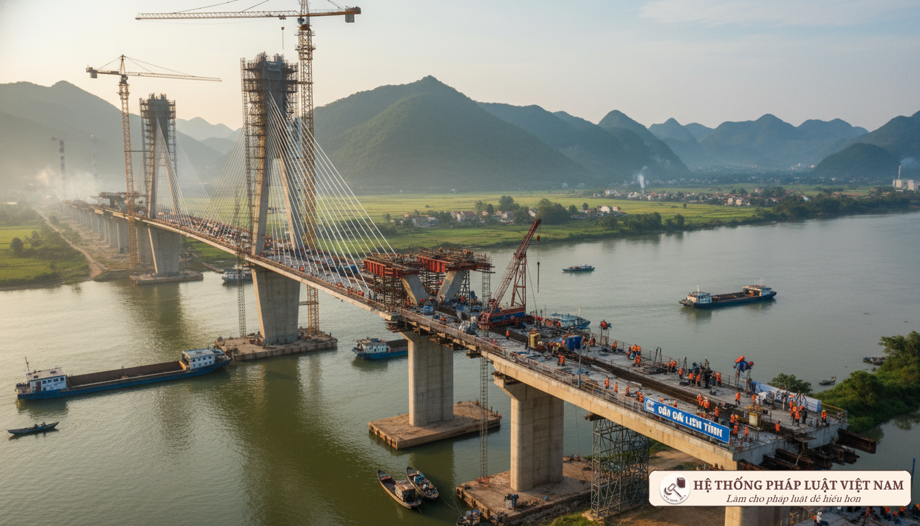 Công trình xây dựng cầu đường liên tỉnh