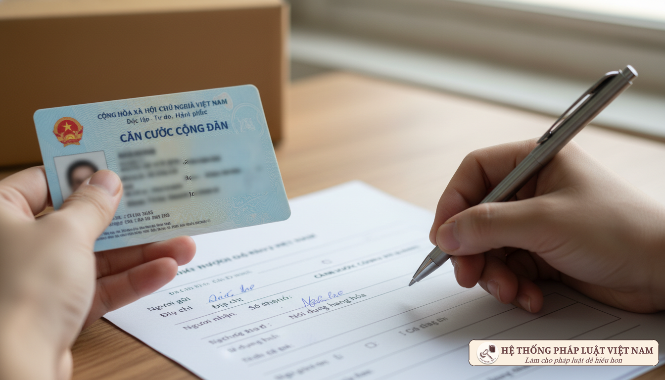 Cung cấp CCCD khi gửi hàng