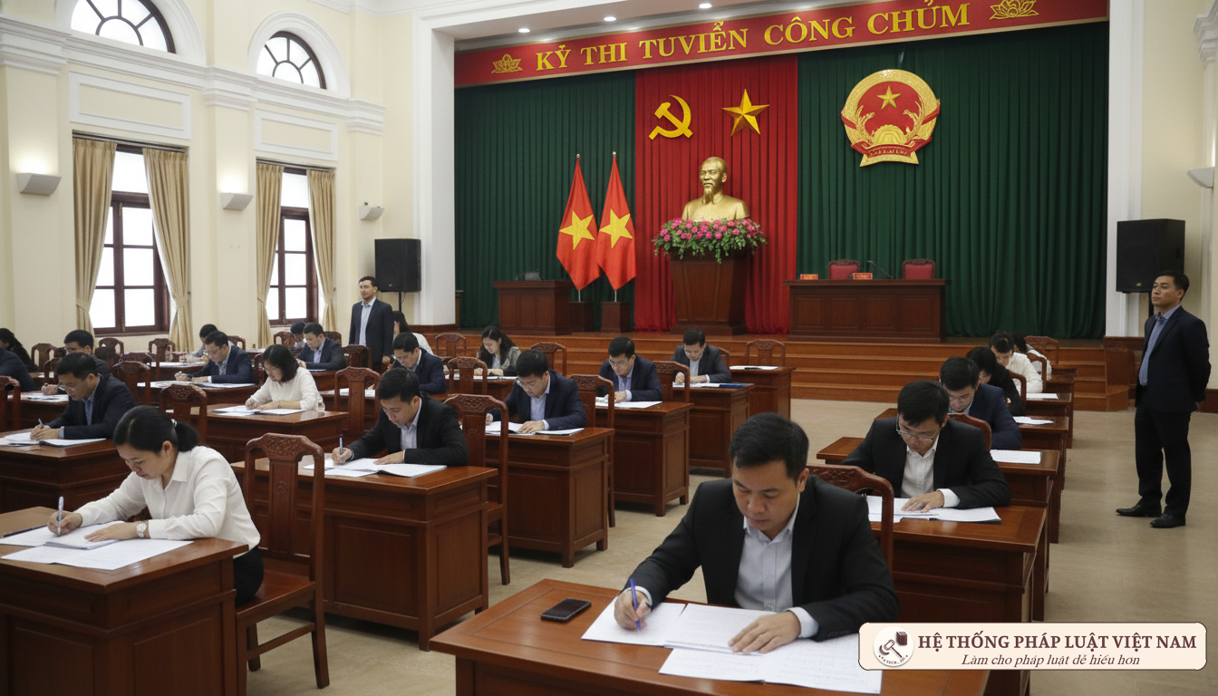 Thi tuyển công chức xã tại Hà Nội