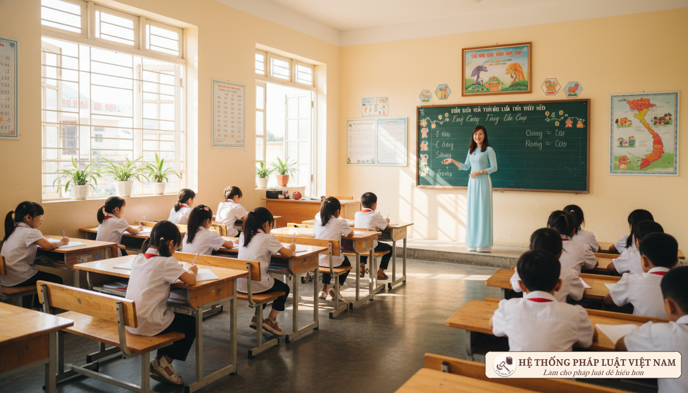 Lớp học công lập tại Hà Nội