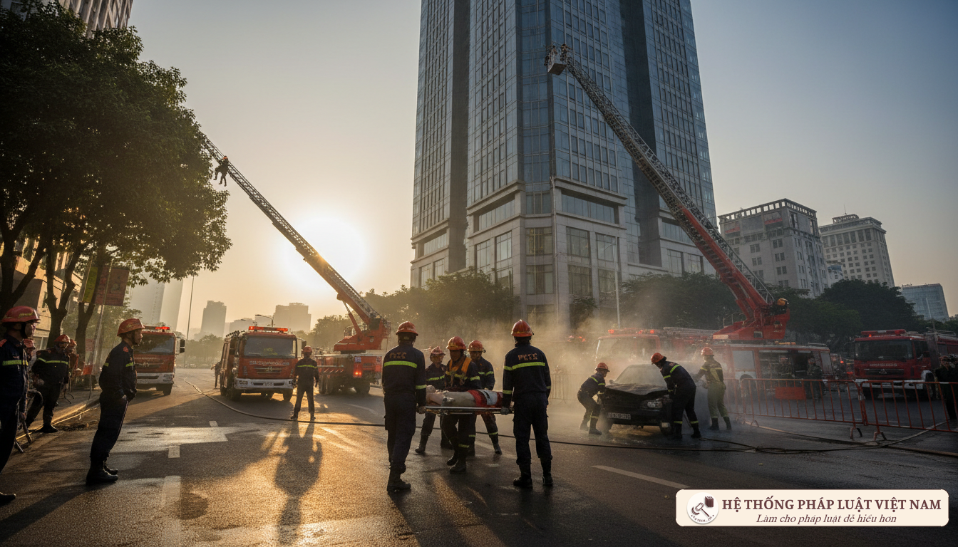 Diễn tập cứu nạn cứu hộ tại Hà Nội