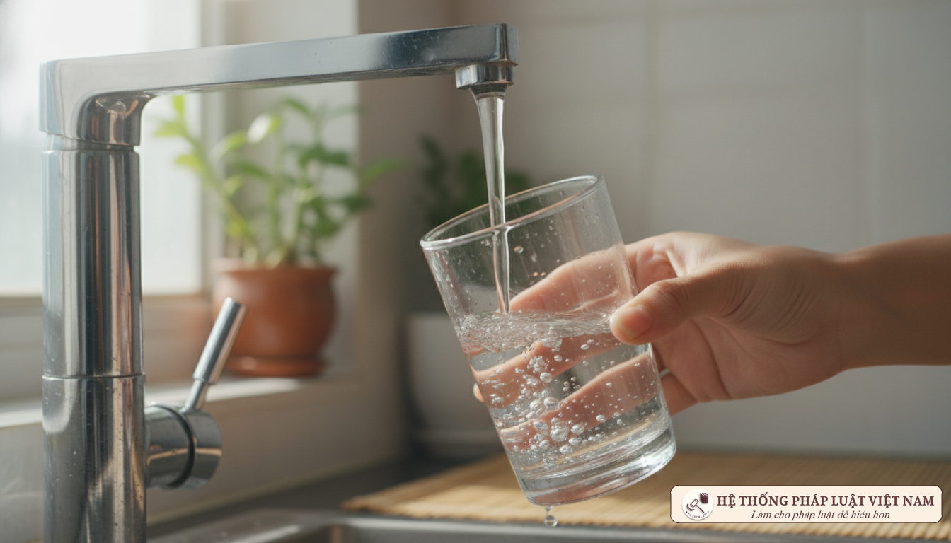 Mục tiêu 100% dân cư dùng nước sạch Nước sạch sinh hoạt cho người dân