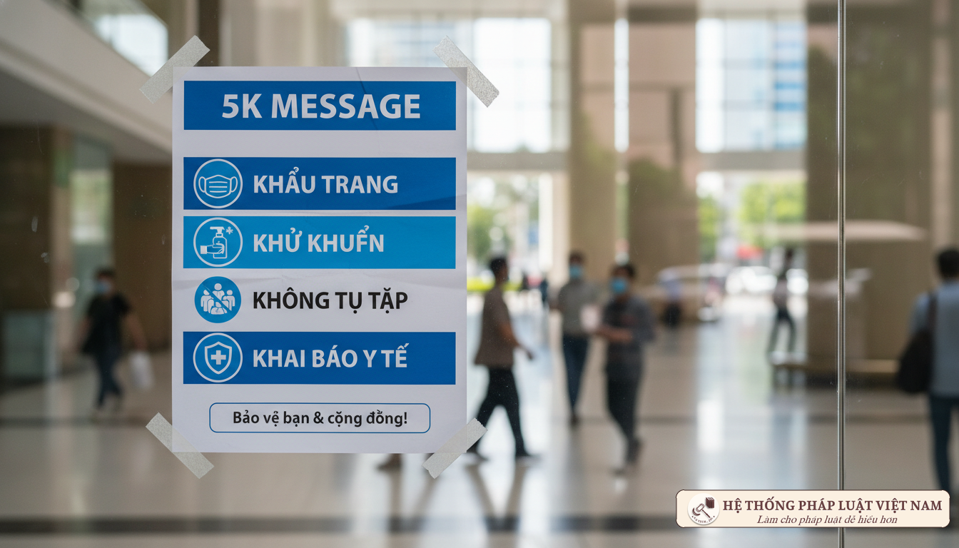 Thông điệp 5K phòng chống dịch tại Hà Nội