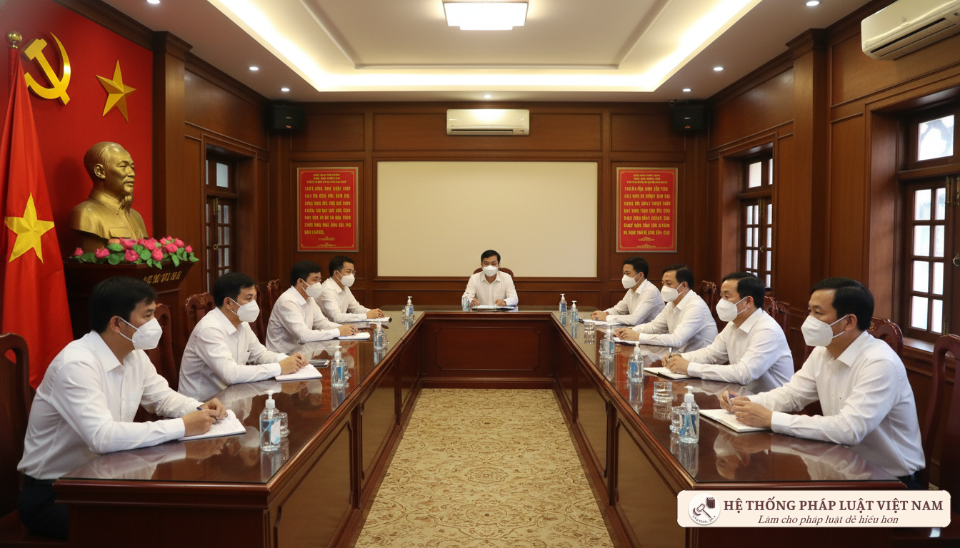 Họp chi bộ Đảng tại Hà Nội thực hiện phòng dịch