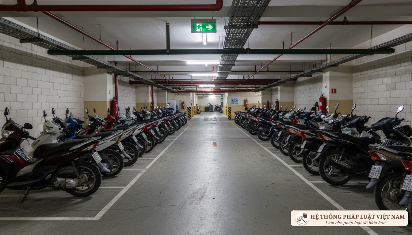 Hà Nội &#039;siết&#039; diện tích để xe chung cư mini: Mỗi hộ phải có ít nhất 6m2?
