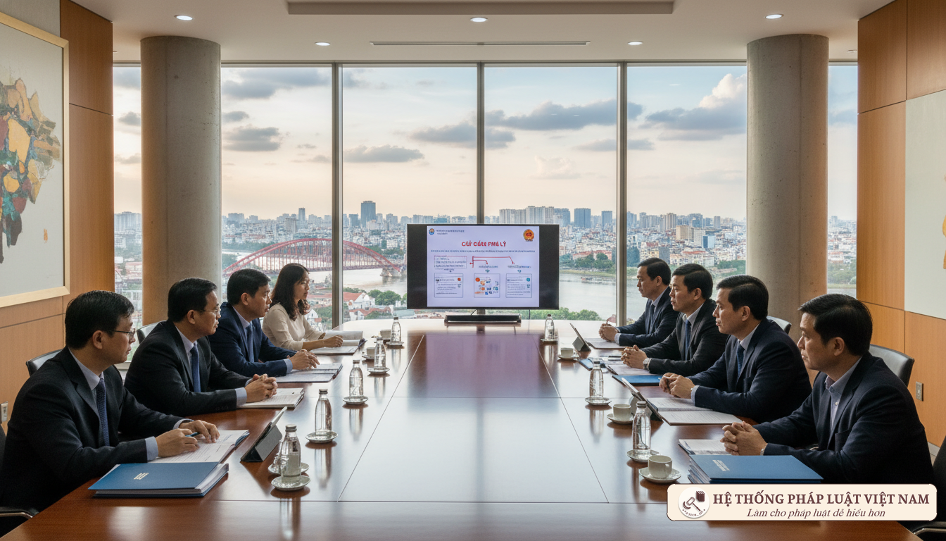 Cán bộ tư pháp thảo luận