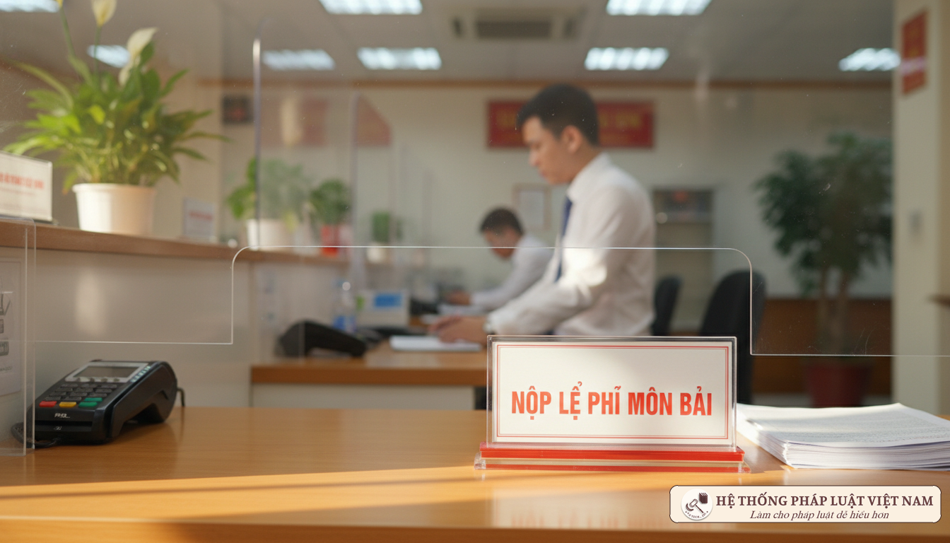 Nộp lệ phí môn bài tại cơ quan thuế