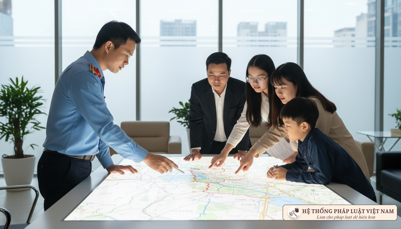 Cán bộ địa chính hướng dẫn về đất đai