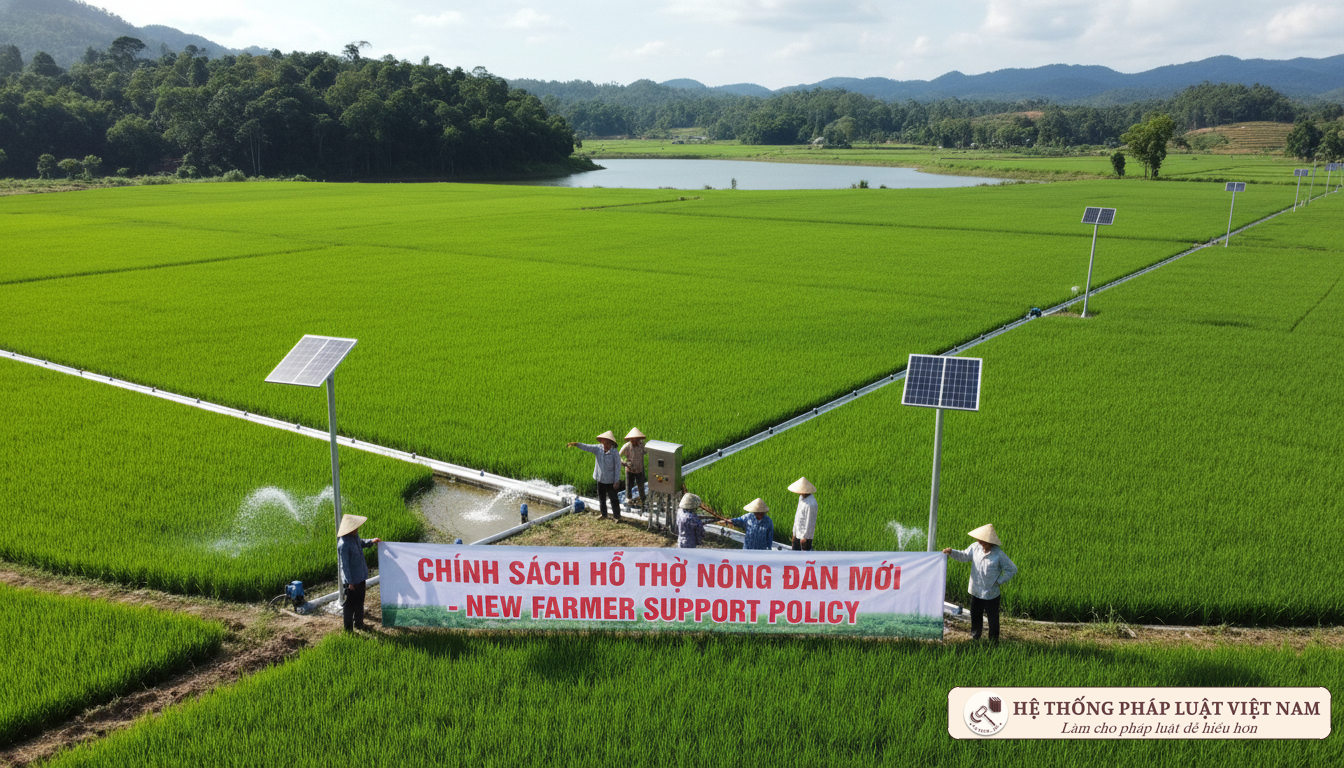 Cánh đồng lúa xanh mướt tại Việt Nam